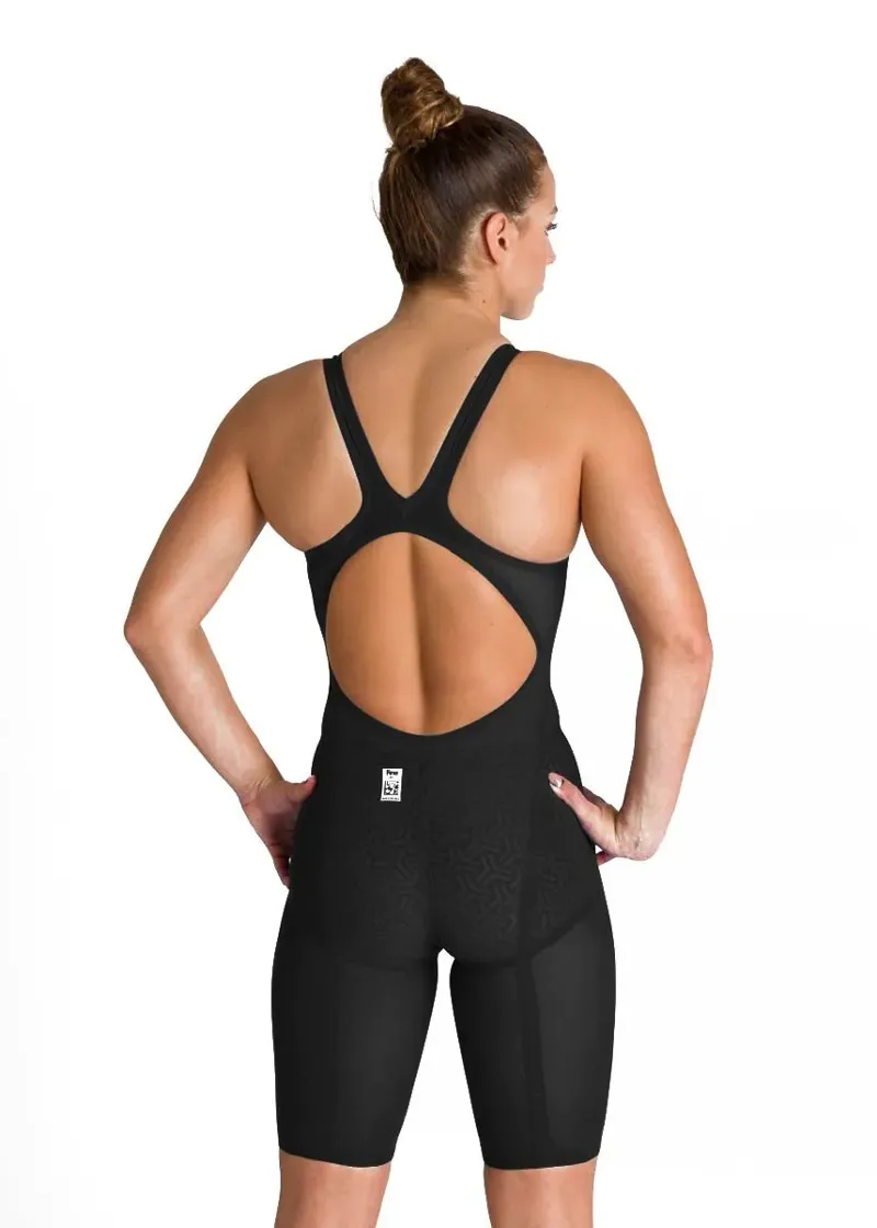Arena Women's Powerskin Carbon Glide Openback Kneesuit Black/Gold-7